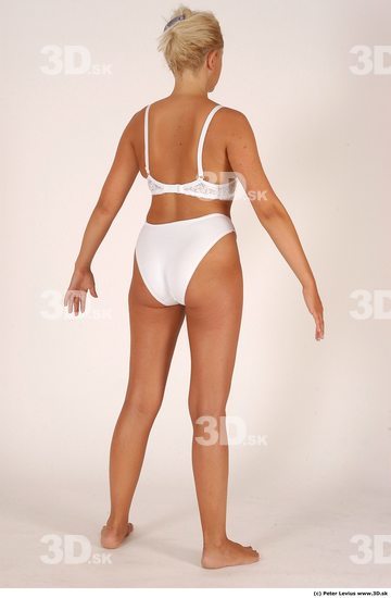 Whole Body Woman White Underwear Chubby