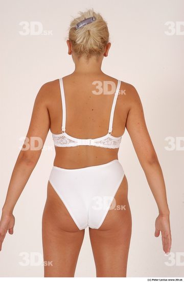 Upper Body Woman White Underwear Chubby