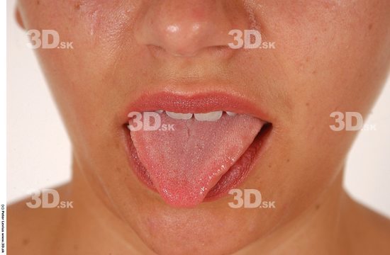 Mouth Woman White Chubby