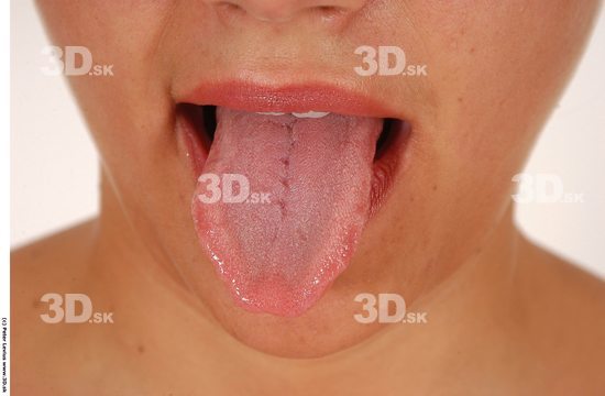 Mouth Woman White Chubby