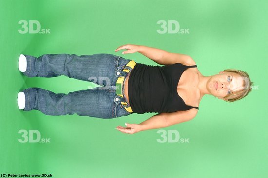 Whole Body Woman Casual Average Studio photo references