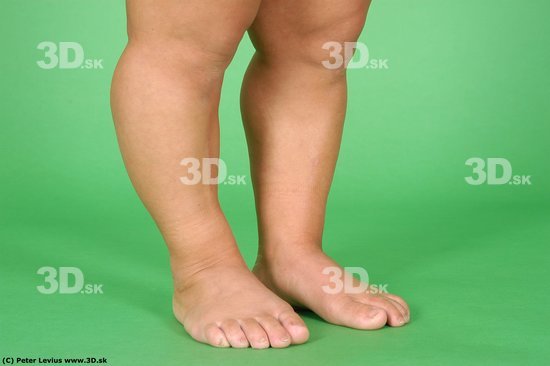 Calf Whole Body Woman Nude Average Studio photo references