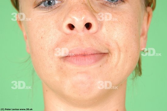 Mouth Whole Body Woman Average Studio photo references