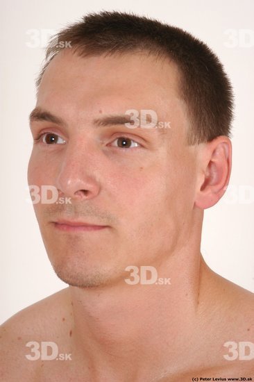 Head Man White Nude Muscular