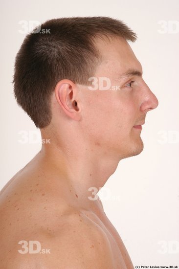 Head Man White Nude Muscular