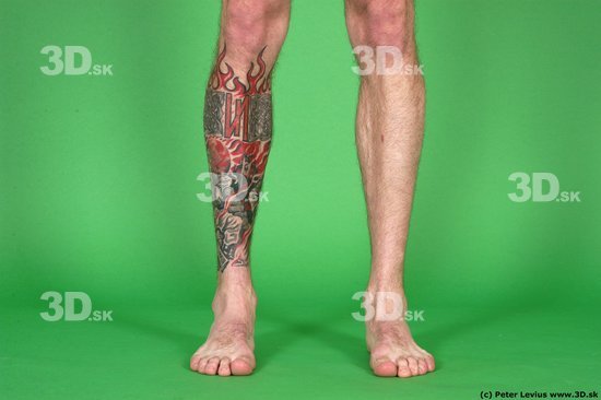 Man White Tattoo Underweight Male Studio Poses