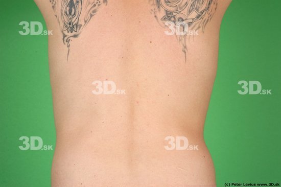 Man White Tattoo Underweight Male Studio Poses