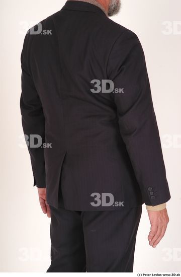 Whole Body Back Man Hand pose Underwear Formal Overweight Studio photo references