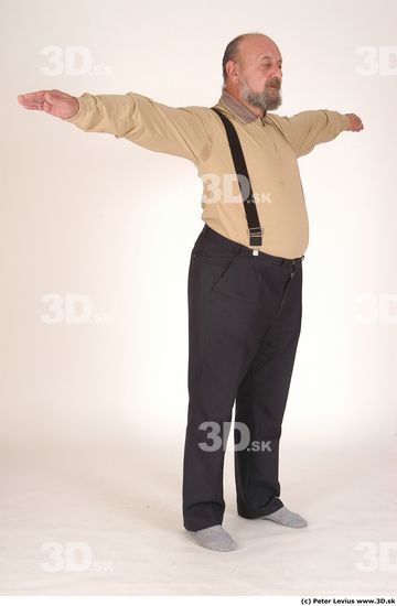 Whole Body Man Hand pose Underwear Formal Overweight Studio photo references