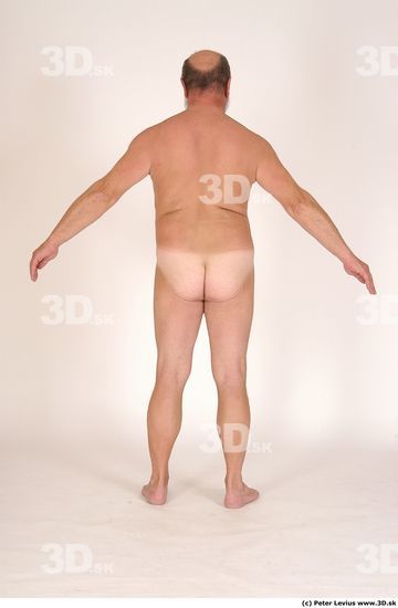 Whole Body Man Hand pose Nude Underwear Overweight Studio photo references