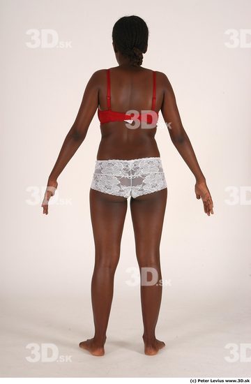 Whole Body Woman Animation references Black Underwear Chubby Studio photo references