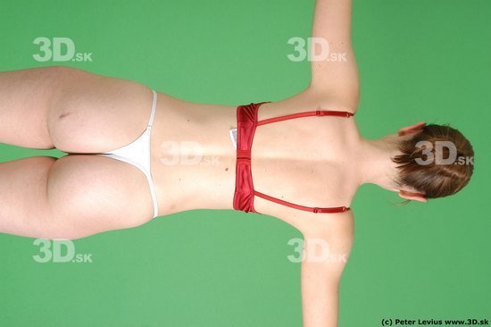 Upper Body Woman White Underwear Average