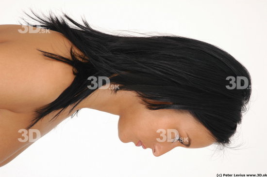 Whole Body Head Emotions Woman Hand pose Nude Underwear Chubby Studio photo references