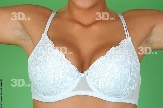 Chest Woman White Underwear Slim