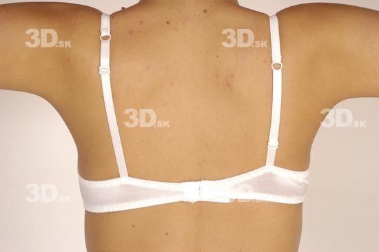 Back Woman White Underwear Slim