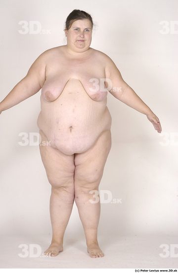 Whole Body Woman White Nude Overweight