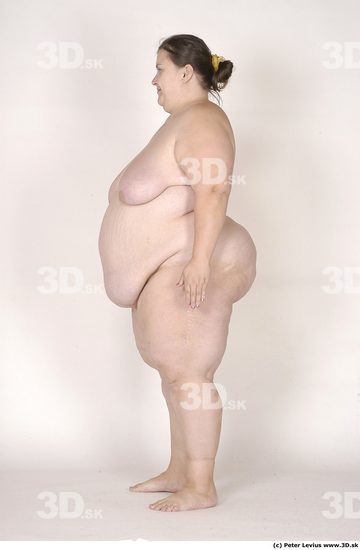 Whole Body Woman White Nude Overweight