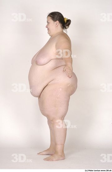 Whole Body Woman White Nude Overweight