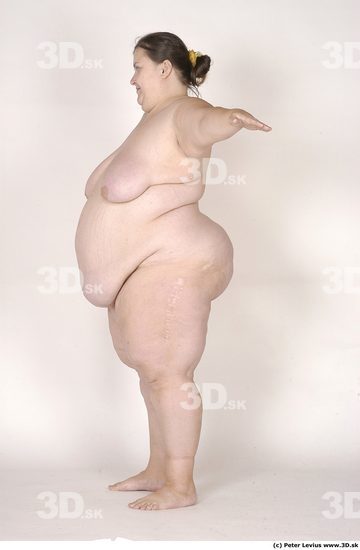 Whole Body Woman White Nude Overweight