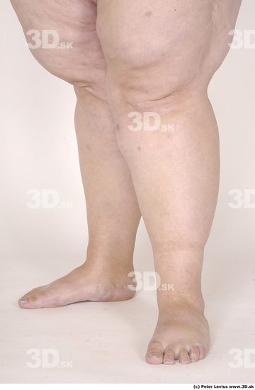 Calf Woman White Nude Overweight