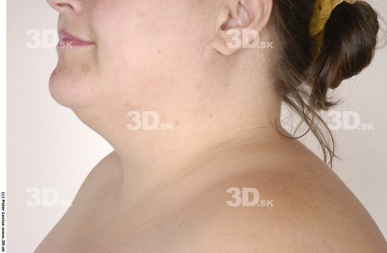 Neck Woman White Nude Overweight