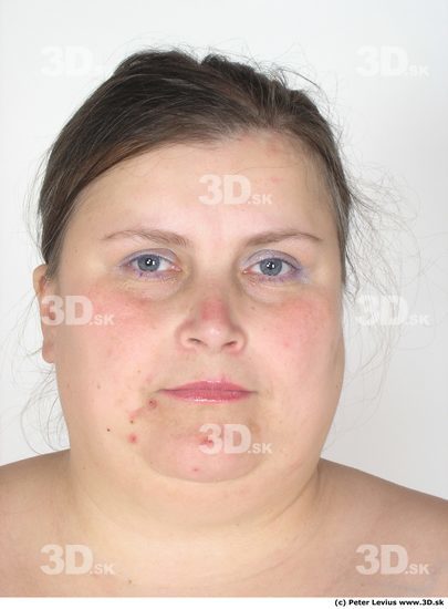 Head Woman White Nude Overweight