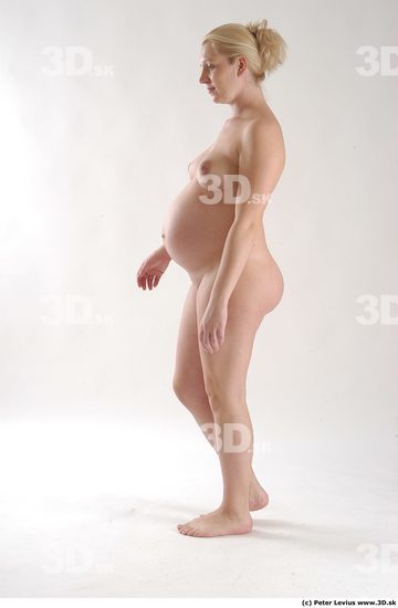 Whole Body Woman Animation references White Nude Pregnant