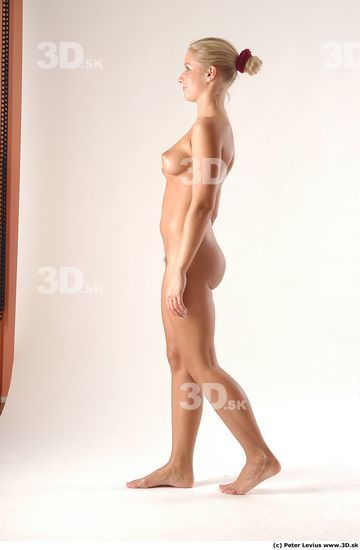 Whole Body Woman Animation references Nude Slim Studio photo references