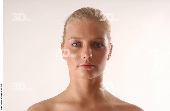 Neck Whole Body Woman Animation references Nude Slim Studio photo references