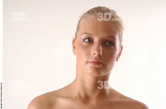 Neck Whole Body Woman Animation references Nude Slim Studio photo references