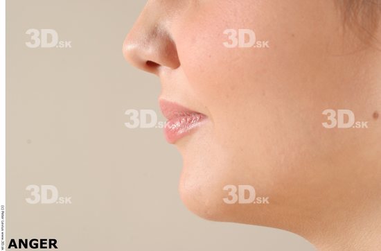 Mouth Emotions Woman White Chubby