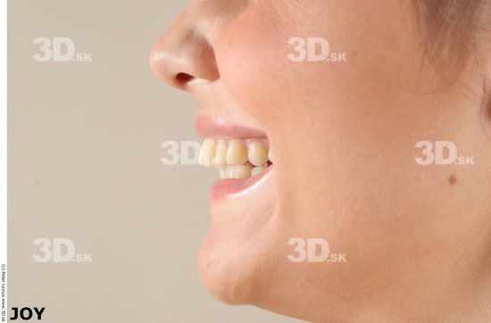 Mouth Emotions Woman White Chubby