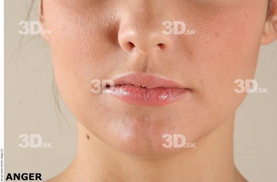 Mouth Emotions Woman White Chubby