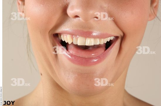 Mouth Emotions Woman White Chubby