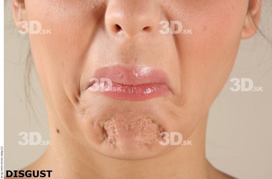 Mouth Emotions Woman White Chubby