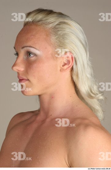 Head Woman White Nude Muscular