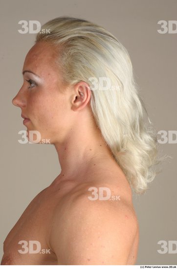 Head Woman White Nude Muscular