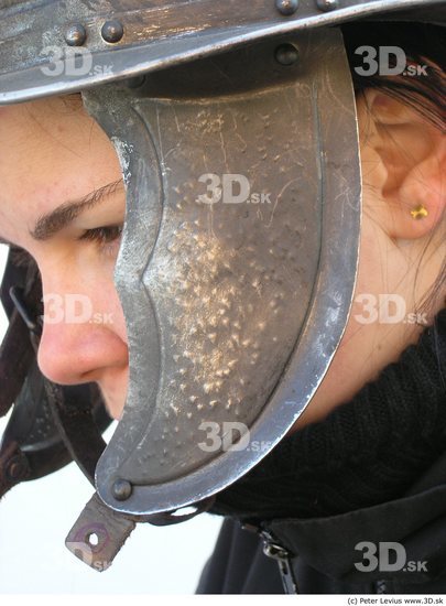 Upper Body Weapons-Shield Woman White Helmet Average Costume photo references