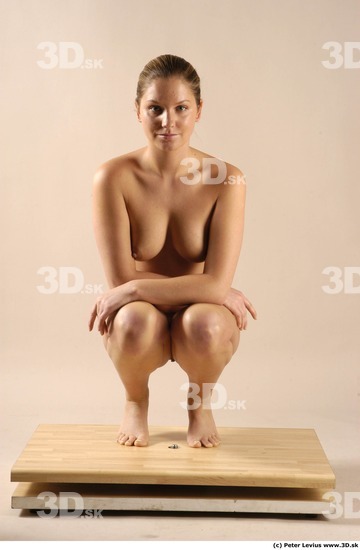 Whole Body Woman Artistic poses Nude Average Studio photo references