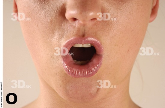 Mouth Woman Nude Average Studio photo references
