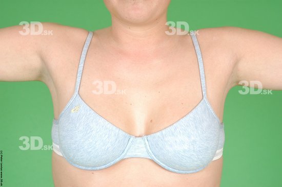 Chest Woman White Underwear Average