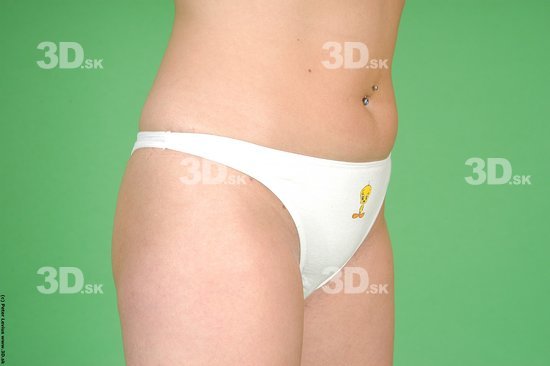 Hips Woman White Underwear Average