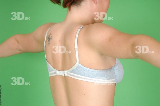 Back Woman White Tattoo Underwear Average