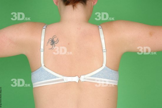 Back Woman White Tattoo Underwear Average