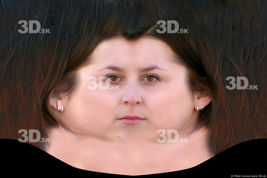 Head Woman Other White Chubby Head textures