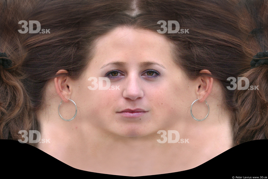 Woman White Head textures