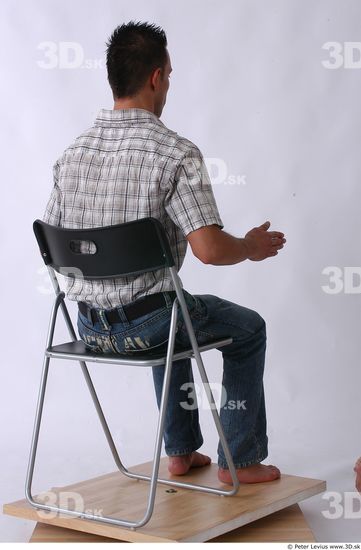 Whole Body Man Artistic poses Casual Slim Studio photo references