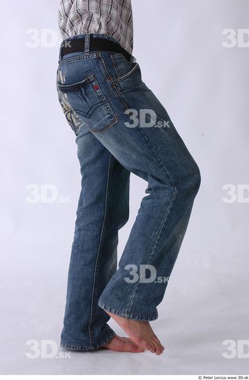 Leg Whole Body Man Animation references Casual Slim Studio photo references