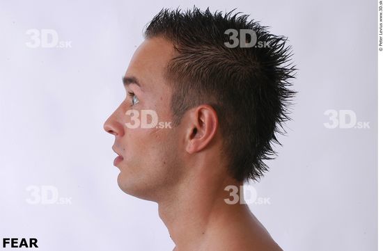 Whole Body Head Man Nude Slim Studio photo references