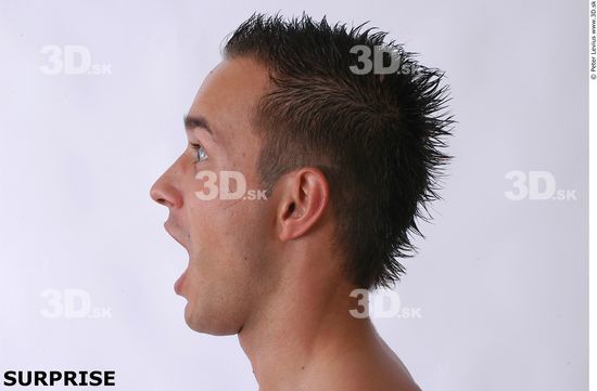 Whole Body Head Man Nude Slim Studio photo references